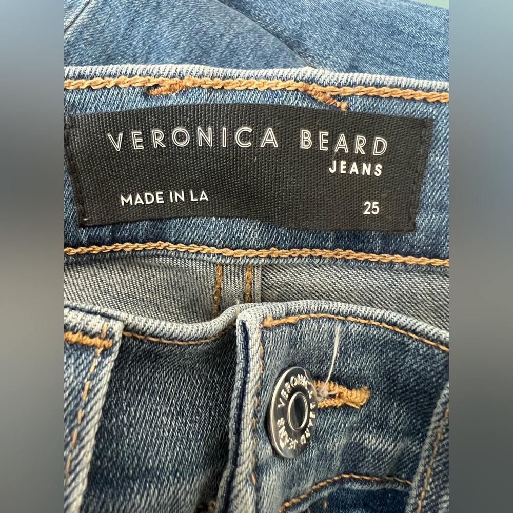 Veronica Beard Sheridan High Rise Bell Bottom Jeans, Size 25 - Picture 9 of 10